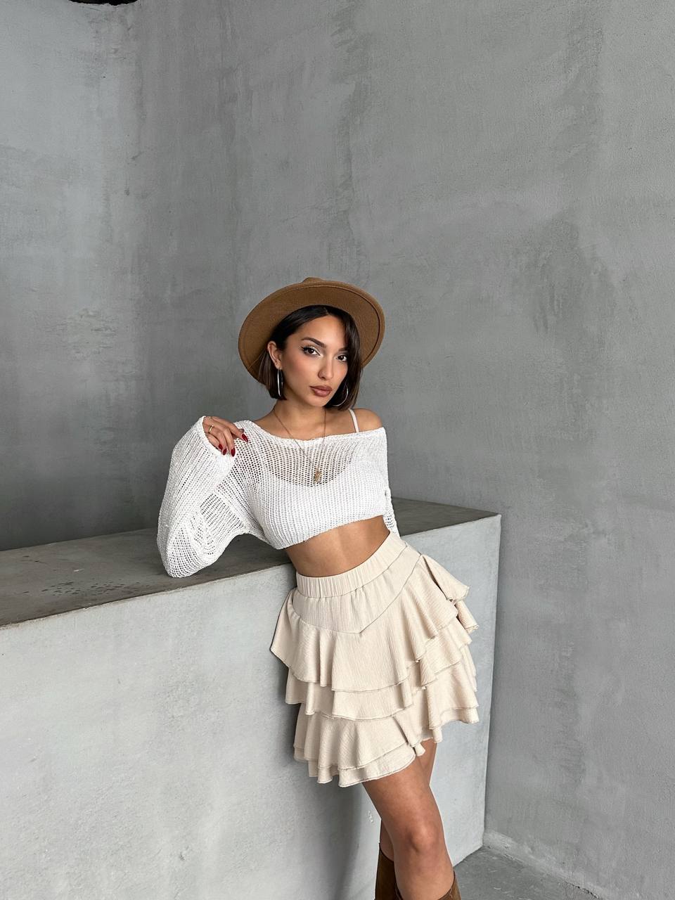 Carmelle Cream Skort
