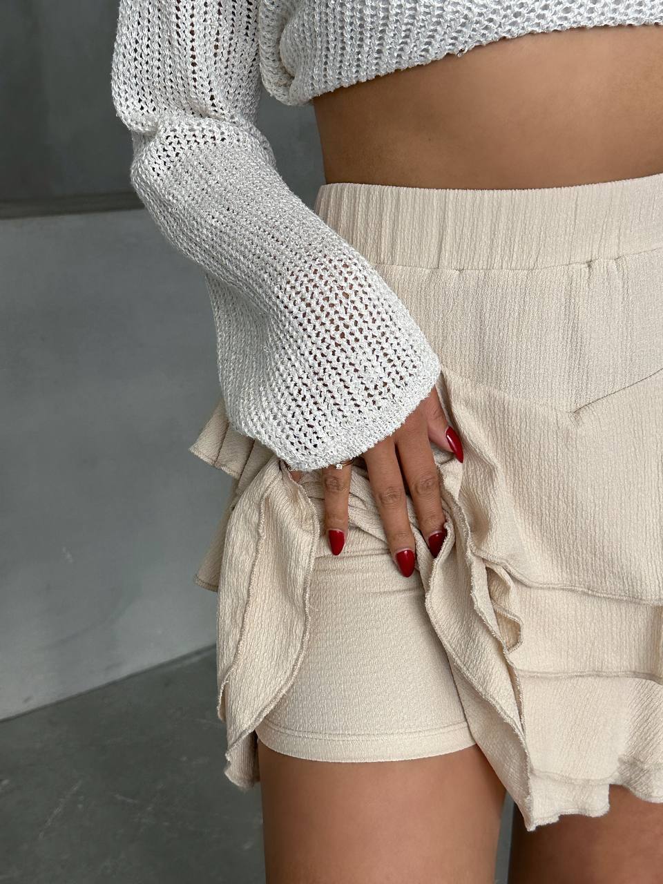 Carmelle Cream Skort