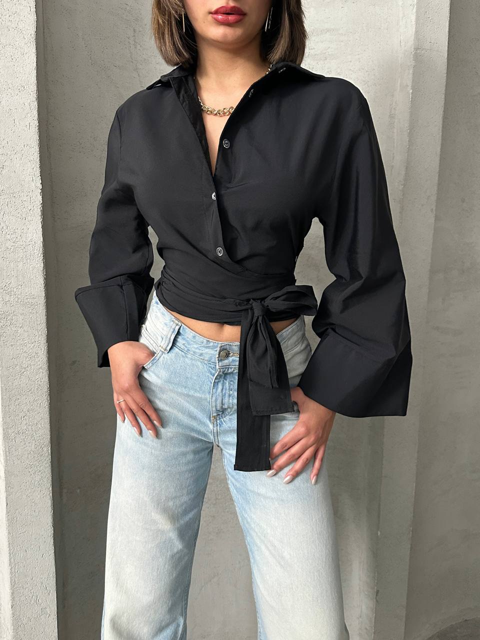 Midnight Elegance Black Shirt