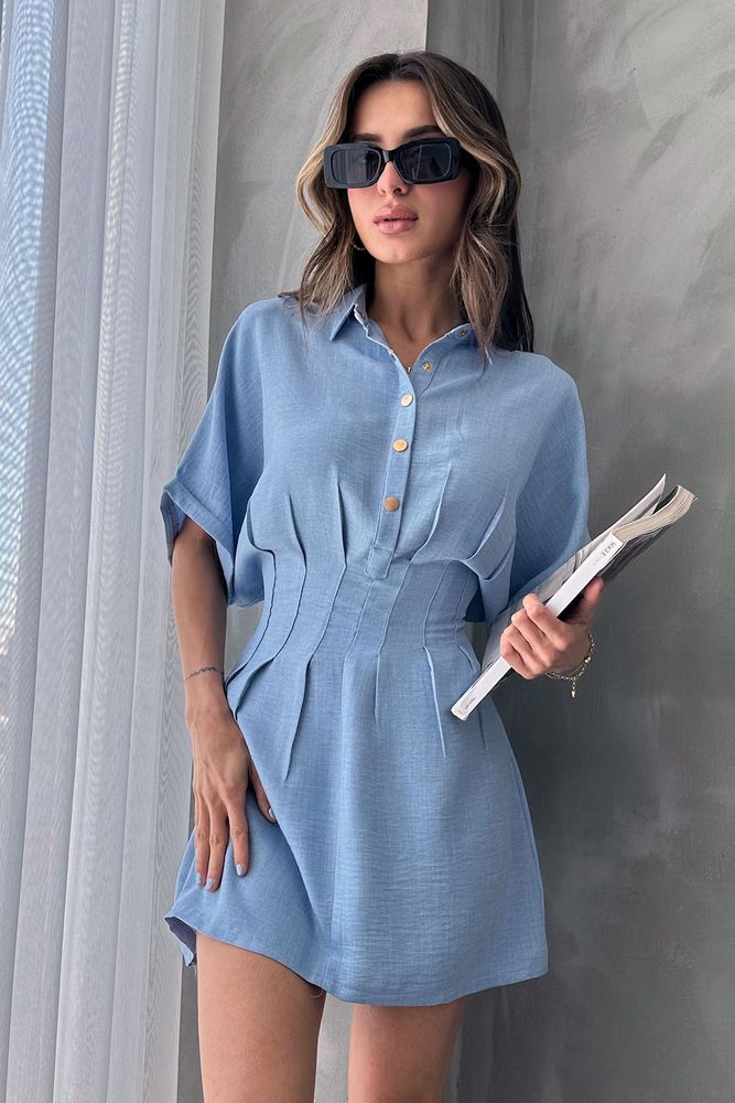 Sky Linen Dress