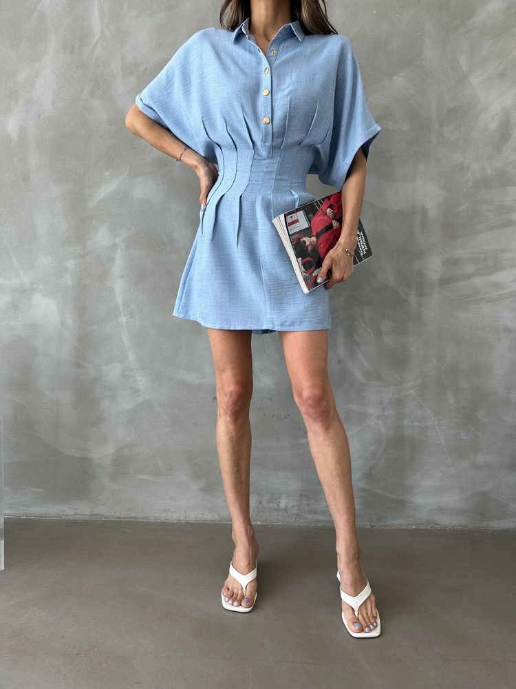 Sky Linen Dress