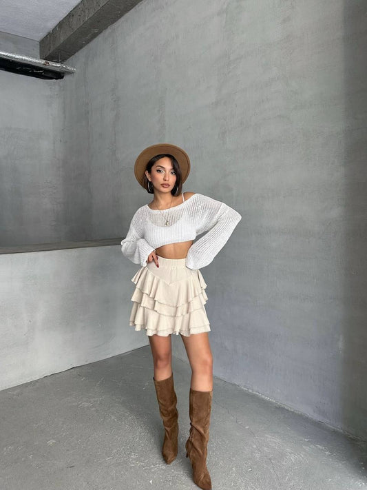 Carmelle Cream Skort
