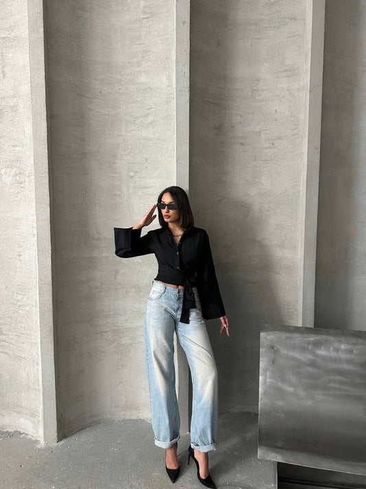 Midnight Elegance Black Shirt